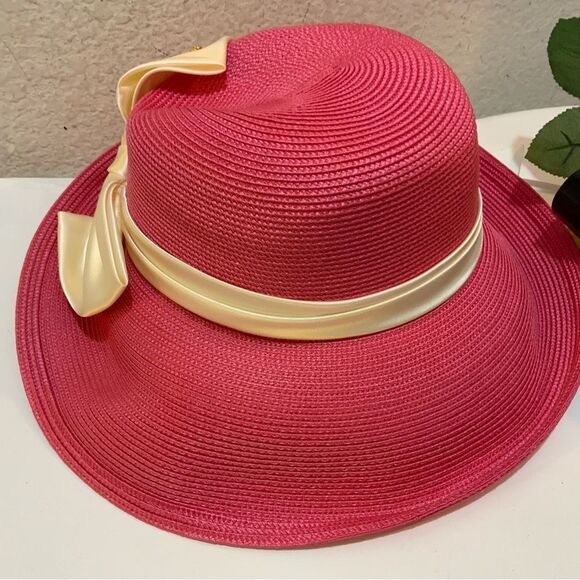 Lo Giovanni pink  fabric brimmed hat Beautiful main image 10
